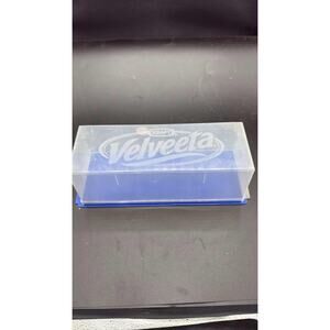 Vtg Kraft Velveeta 2 LB Cheese Keeper Storage Container Box Blue Clear USA